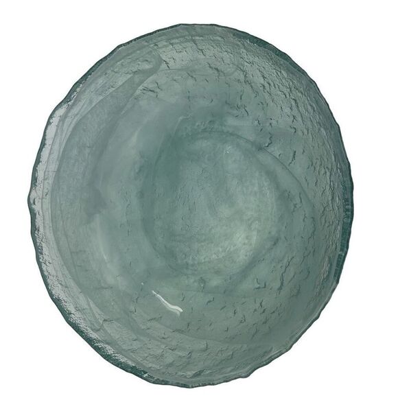 Baby blue glass textured bowl - Picture 4 of 13